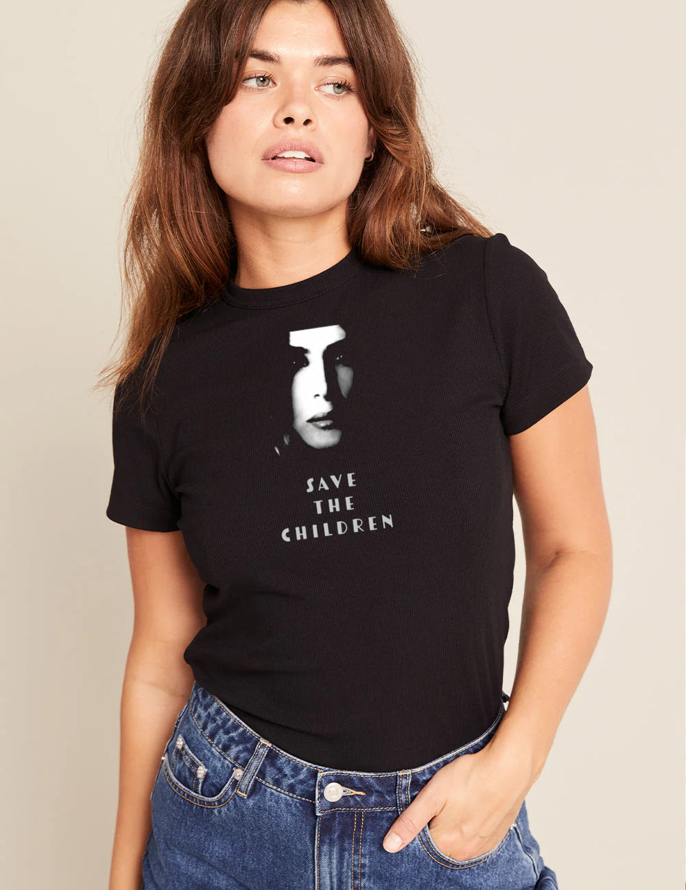 Melania Save The Children T-Shirt | Black