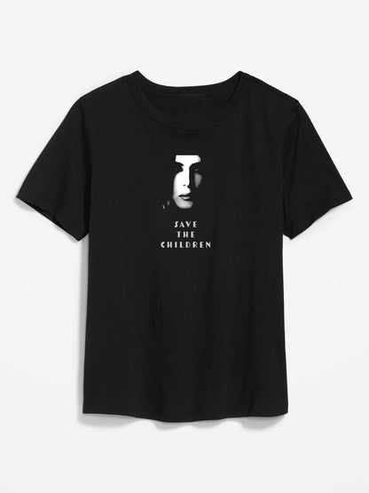 Melania Save The Children T-Shirt | Black