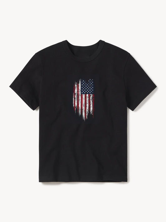 American Flag T-Shirt | Black